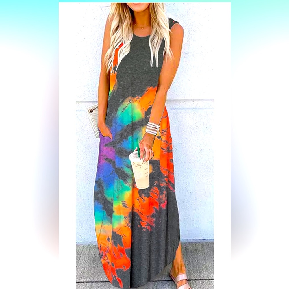 Women’s Crew Neck Maxi Dress NEW!!!